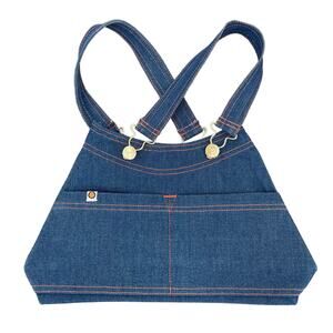 Big Bud Press Indigo Blue Denim Overalls Strap Handbag Shoulder Bag DISCONTINUED